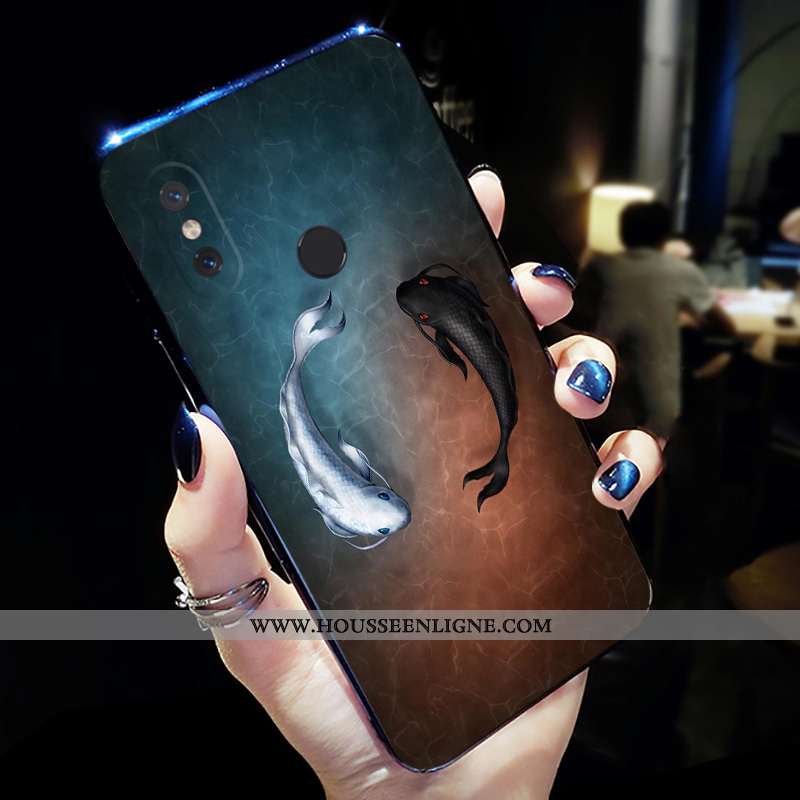 Housse Xiaomi Mi A2 Personnalité Créatif Silicone Étui Tout Compris Protection Petit Verte
