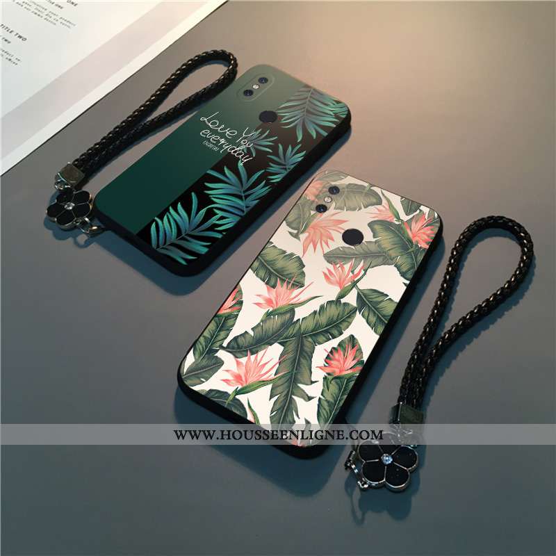 Housse Xiaomi Mi A2 Personnalité Créatif Silicone Étui Tout Compris Protection Petit Verte