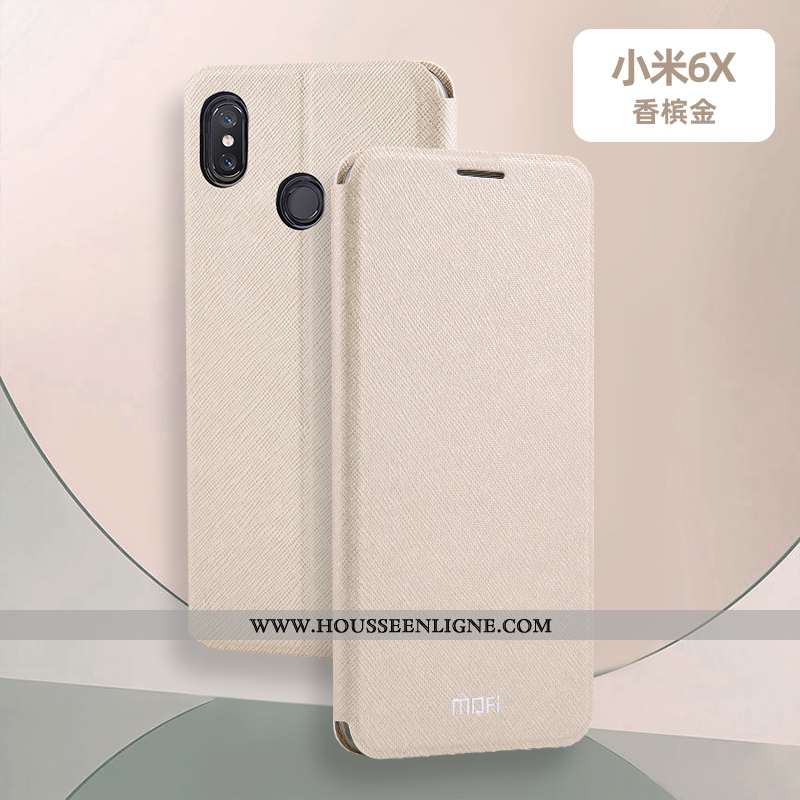 Housse Xiaomi Mi A2 Silicone Accessoires Tout Compris Clamshell Réveillez-vous Téléphone Portable In