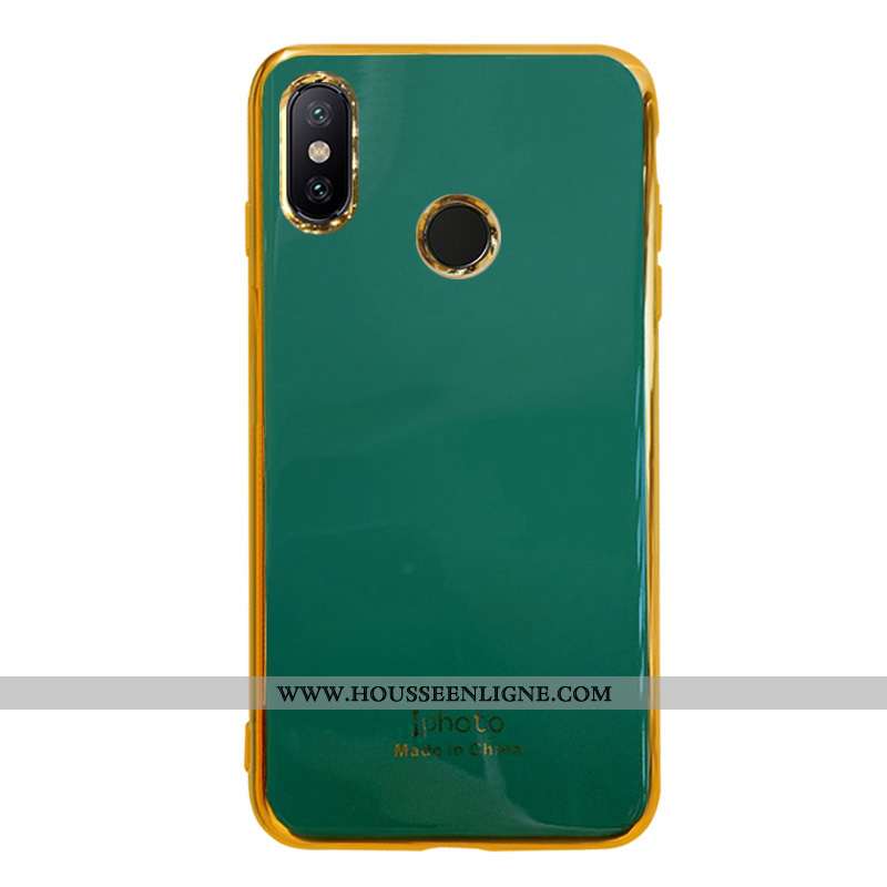 Housse Xiaomi Mi A2 Silicone Protection Tendance Tout Compris Incassable Coque Personnalité Verte