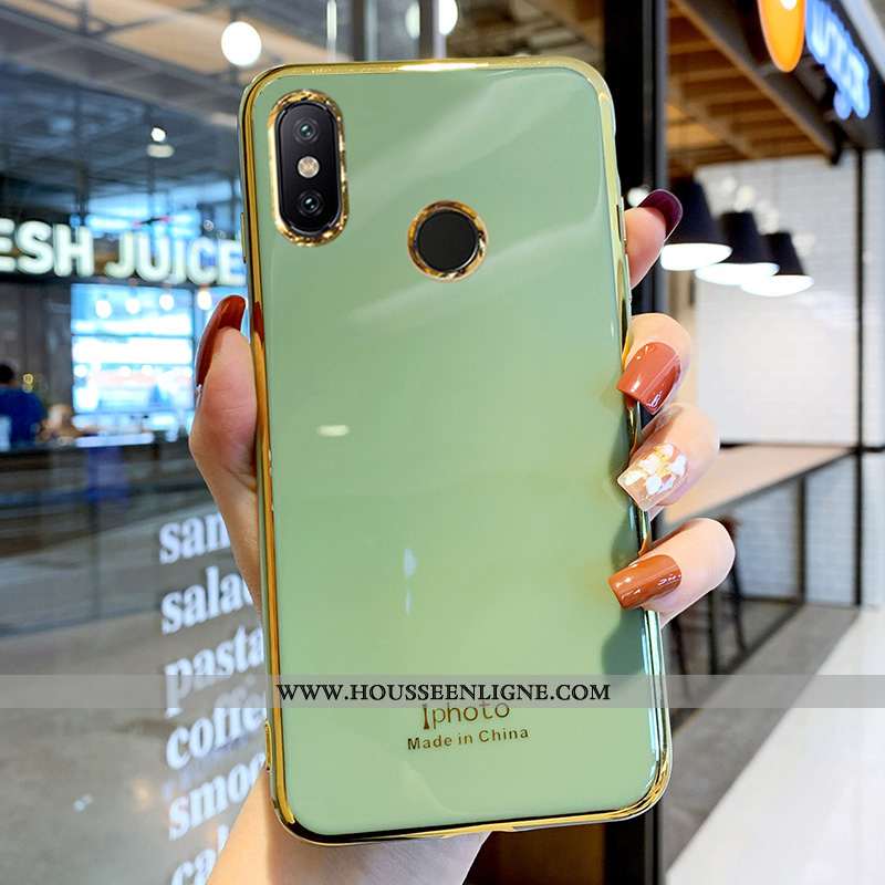 Housse Xiaomi Mi A2 Silicone Protection Tendance Tout Compris Incassable Coque Personnalité Verte