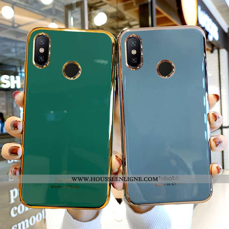 Housse Xiaomi Mi A2 Silicone Protection Tendance Tout Compris Incassable Coque Personnalité Verte