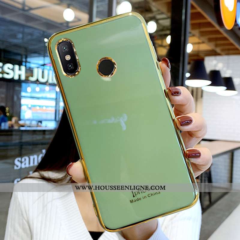 Housse Xiaomi Mi A2 Silicone Protection Tendance Tout Compris Incassable Coque Personnalité Verte