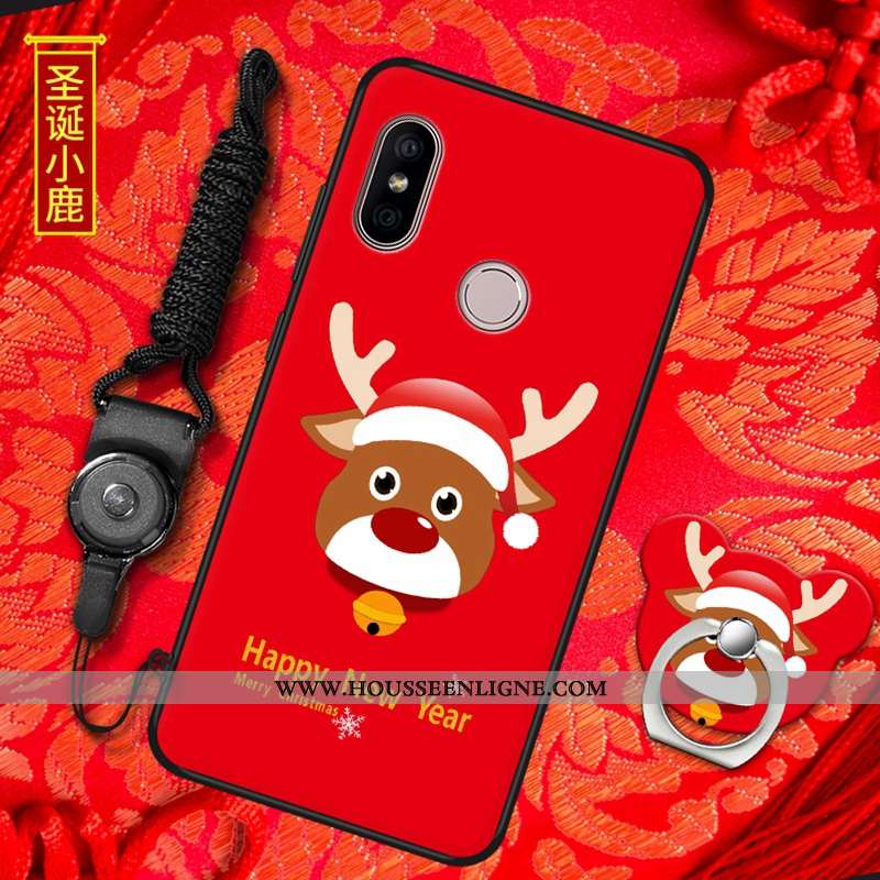Housse Xiaomi Mi A2 Tendance Fluide Doux Petit Tout Compris Rouge Nouveau Amoureux