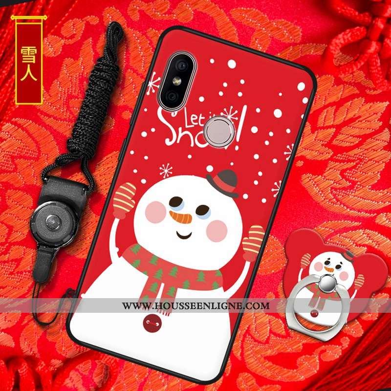 Housse Xiaomi Mi A2 Tendance Fluide Doux Petit Tout Compris Rouge Nouveau Amoureux
