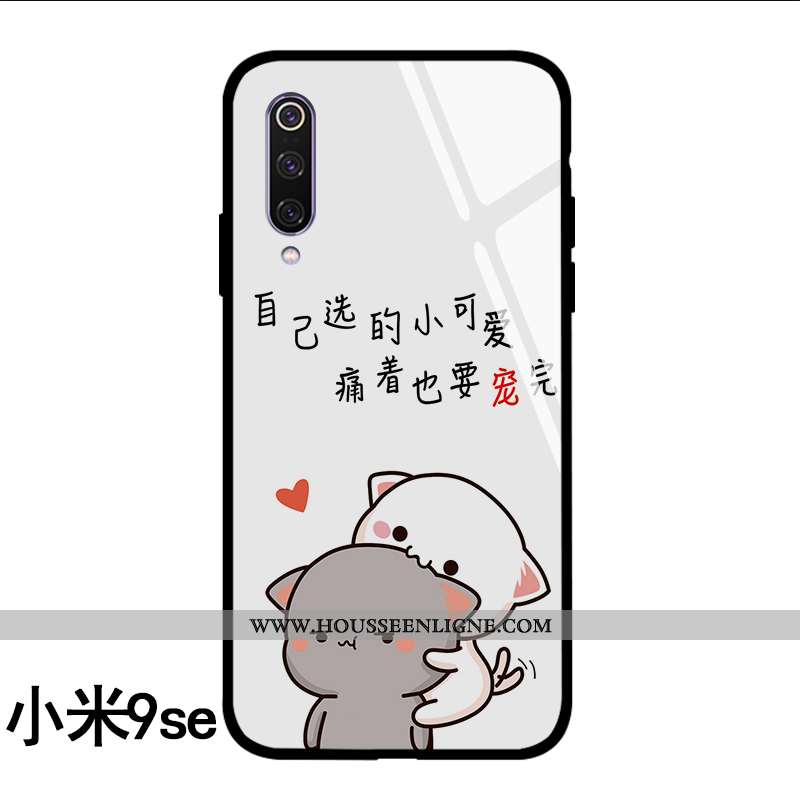 Housse Xiaomi Mi A3 Charmant Tendance Créatif Dessin Animé Personnalisé Petit Nouveau Blanche