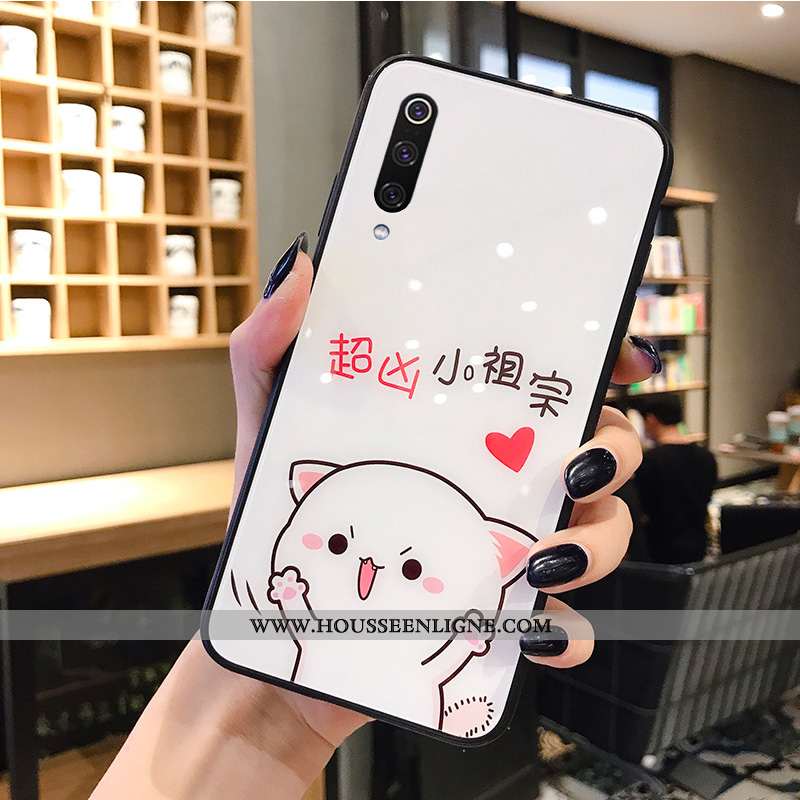 Housse Xiaomi Mi A3 Charmant Tendance Créatif Dessin Animé Personnalisé Petit Nouveau Blanche