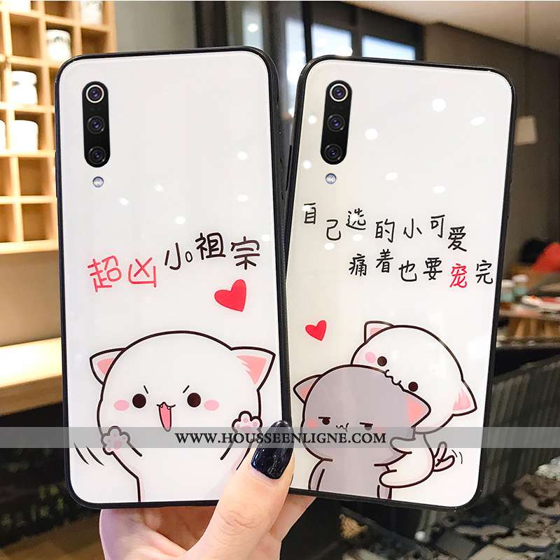 Housse Xiaomi Mi A3 Charmant Tendance Créatif Dessin Animé Personnalisé Petit Nouveau Blanche