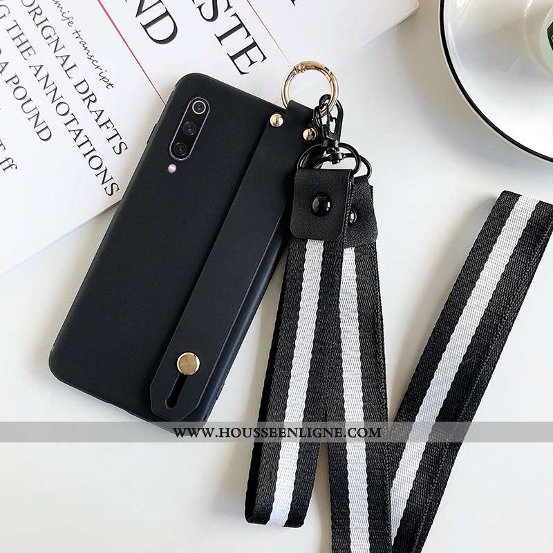 Housse Xiaomi Mi A3 Cou Suspendu Fluide Doux Silicone Simple Petit Protection Amoureux Verte