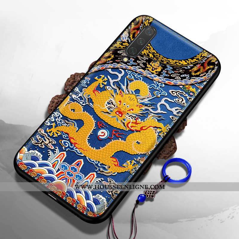 Housse Xiaomi Mi A3 Créatif Gaufrage Petit Net Rouge Modèle Style Chinois Difficile
