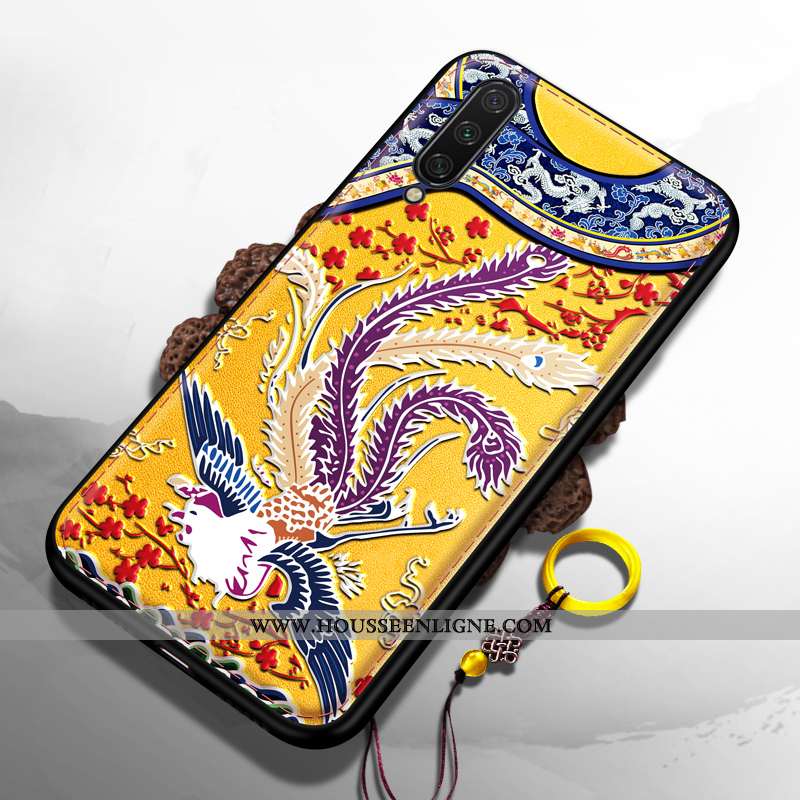 Housse Xiaomi Mi A3 Créatif Gaufrage Petit Net Rouge Modèle Style Chinois Difficile
