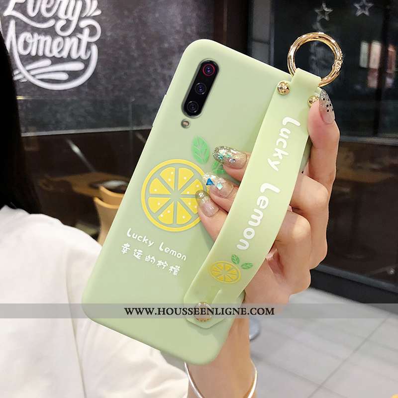 Housse Xiaomi Mi A3 Fluide Doux Silicone Vent Incassable Délavé En Daim Personnalisé Petit Armée Ver