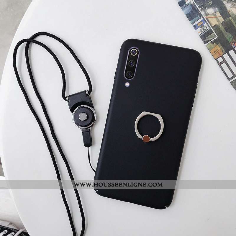 Housse Xiaomi Mi A3 Personnalité Créatif Délavé En Daim Boucle Support Étui Amoureux Noir