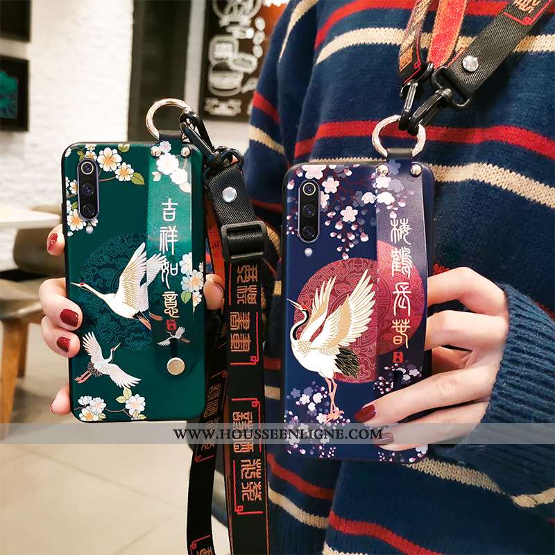 Housse Xiaomi Mi A3 Personnalité Tendance Téléphone Portable Incassable Style Chinois Grue Modèle Ro