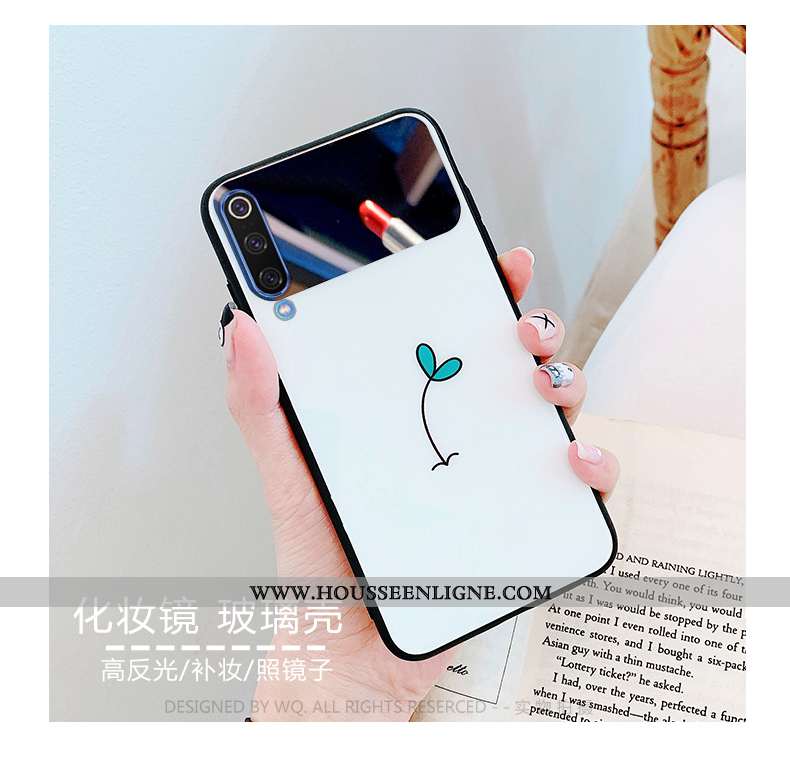 Housse Xiaomi Mi A3 Personnalité Verre Simple Miroir Net Rouge Petit Vert Verte