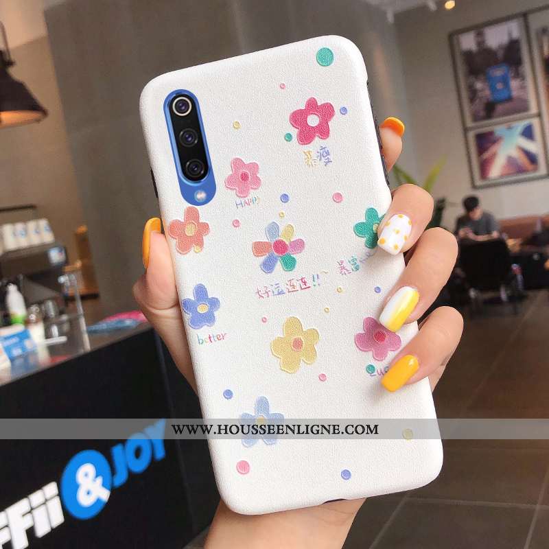 Housse Xiaomi Mi A3 Silicone Délavé En Daim Créatif Incassable Frais Net Rouge Rouge Coloré