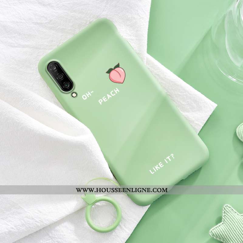 Housse Xiaomi Mi A3 Silicone Protection Coque Personnalité Net Rouge Fluide Doux Charmant Verte