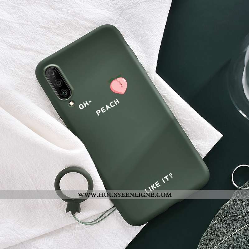 Housse Xiaomi Mi A3 Silicone Protection Coque Personnalité Net Rouge Fluide Doux Charmant Verte