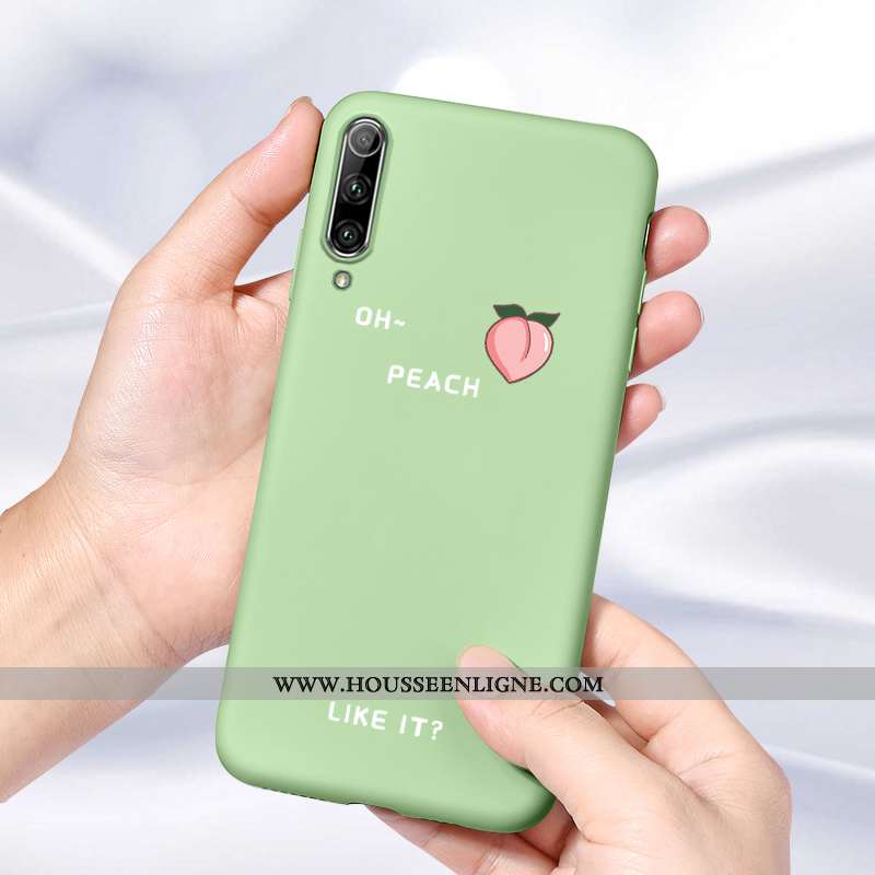 Housse Xiaomi Mi A3 Silicone Protection Coque Personnalité Net Rouge Fluide Doux Charmant Verte