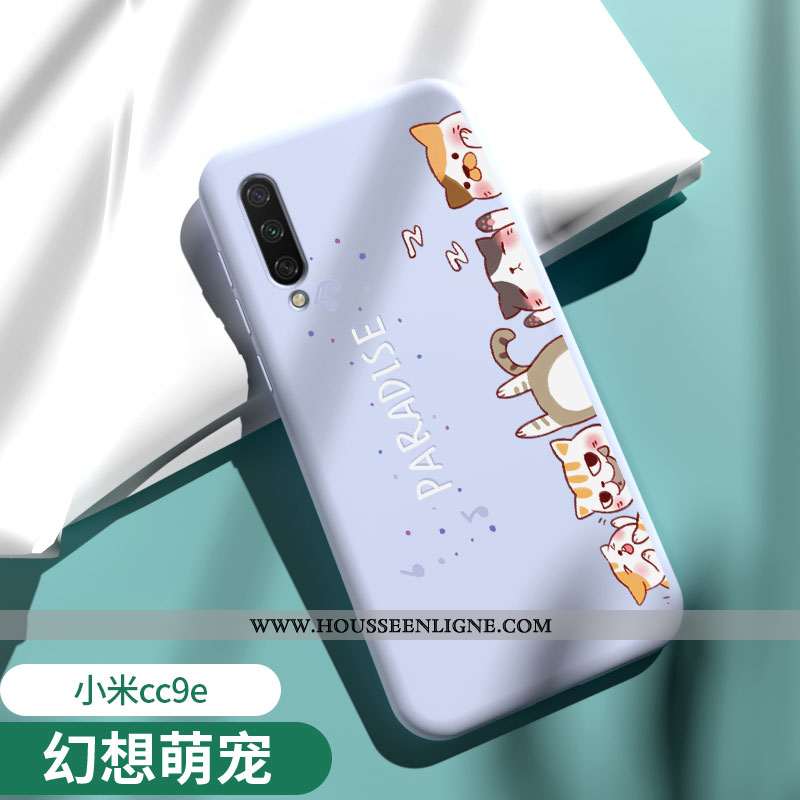 Housse Xiaomi Mi A3 Silicone Protection Créatif Vert Étui Petit Coque Verte