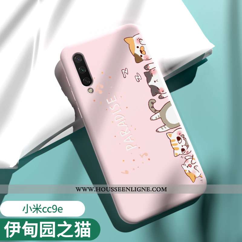 Housse Xiaomi Mi A3 Silicone Protection Créatif Vert Étui Petit Coque Verte