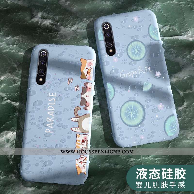 Housse Xiaomi Mi A3 Silicone Protection Créatif Vert Étui Petit Coque Verte