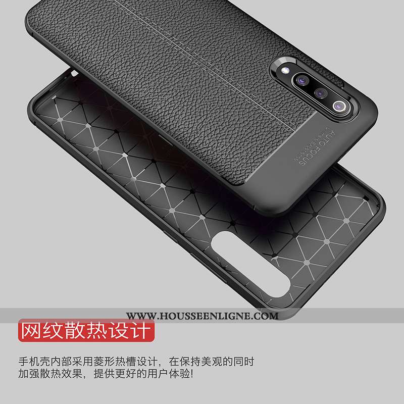 Housse Xiaomi Mi A3 Silicone Protection Luxe Business Fluide Doux Téléphone Portable Étui Rouge