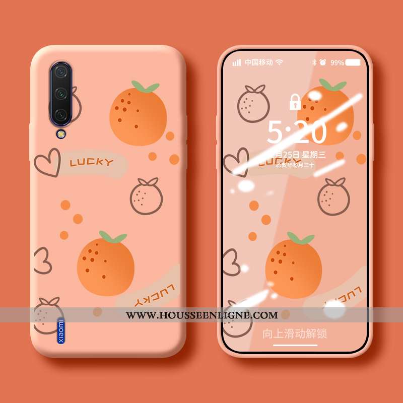 Housse Xiaomi Mi A3 Tendance Fluide Doux Étui Silicone Personnalisé Modèle Incassable Bleu