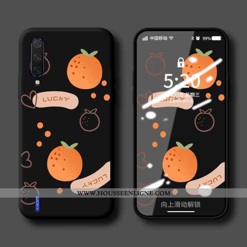 Housse Xiaomi Mi A3 Tendance Fluide Doux Étui Silicone Personnalisé Modèle Incassable Bleu