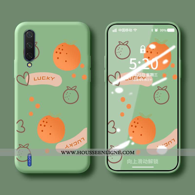 Housse Xiaomi Mi A3 Tendance Fluide Doux Étui Silicone Personnalisé Modèle Incassable Bleu