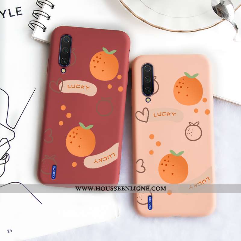 Housse Xiaomi Mi A3 Tendance Fluide Doux Étui Silicone Personnalisé Modèle Incassable Bleu