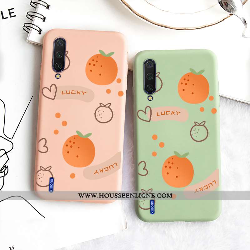 Housse Xiaomi Mi A3 Tendance Fluide Doux Étui Silicone Personnalisé Modèle Incassable Bleu