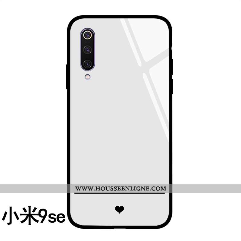 Housse Xiaomi Mi A3 Verre Personnalité Coque Miroir Fluide Doux Tendance Net Rouge Noir
