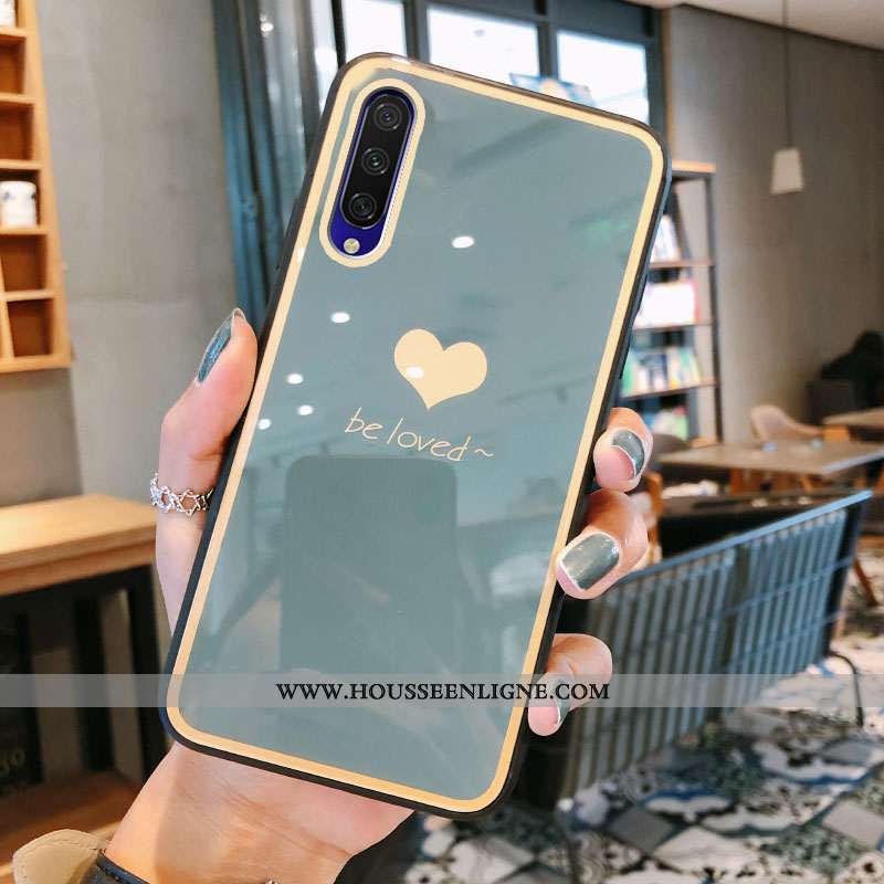Housse Xiaomi Mi A3 Verre Tendance Étui Téléphone Portable Gris Vent Tout Compris