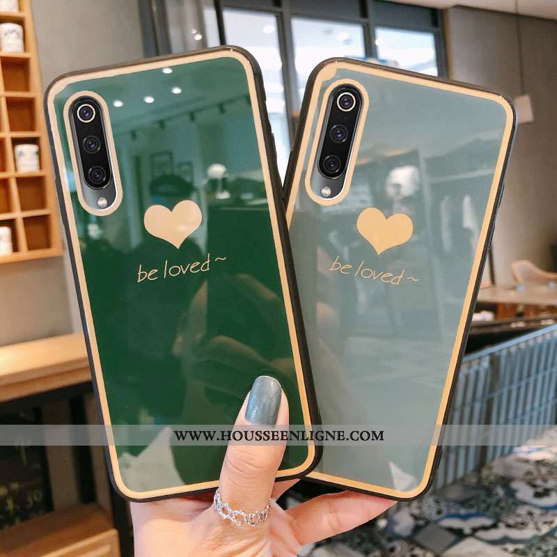 Housse Xiaomi Mi A3 Verre Tendance Étui Téléphone Portable Gris Vent Tout Compris