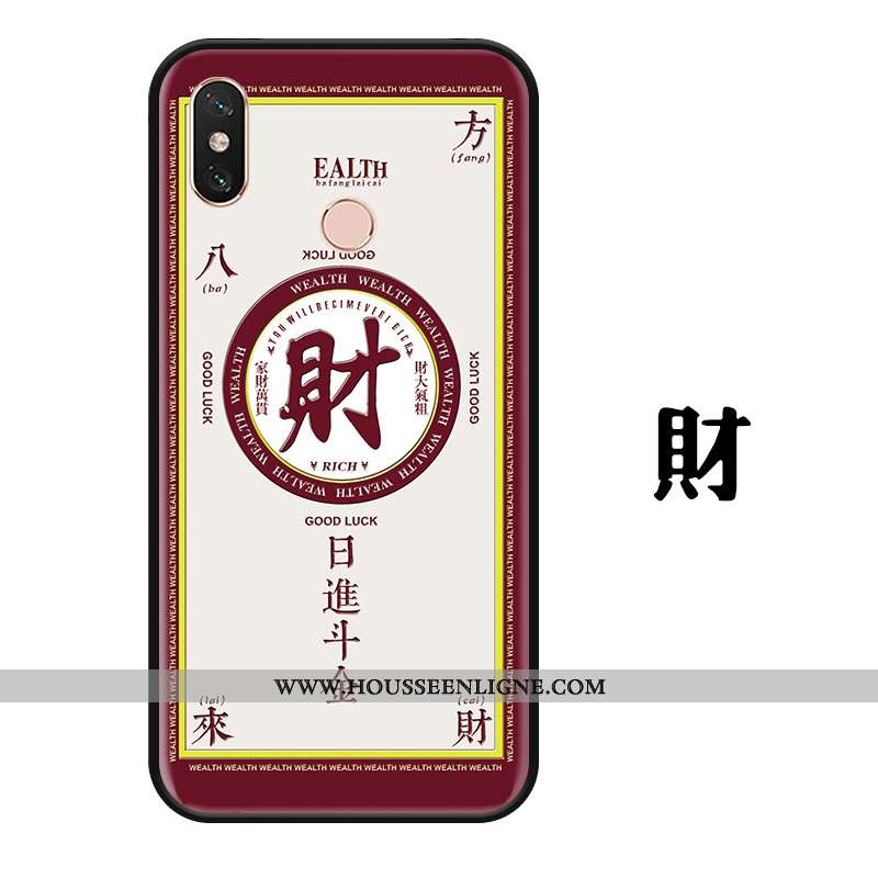 Housse Xiaomi Mi Max 3 Créatif Gaufrage Personnalité Étui Ornements Suspendus Protection Coque Verte