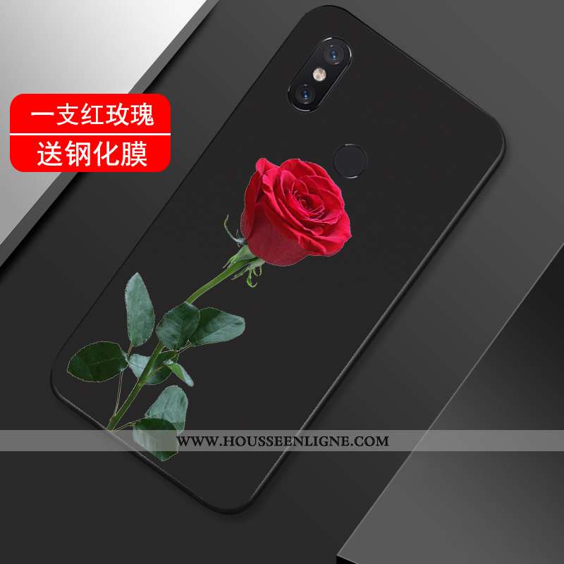 Housse Xiaomi Mi Max 3 Créatif Vintage Incassable Noir Étui Coque Tout Compris