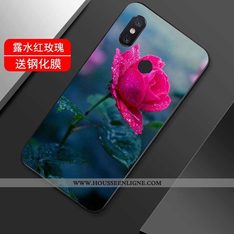 Housse Xiaomi Mi Max 3 Créatif Vintage Incassable Noir Étui Coque Tout Compris