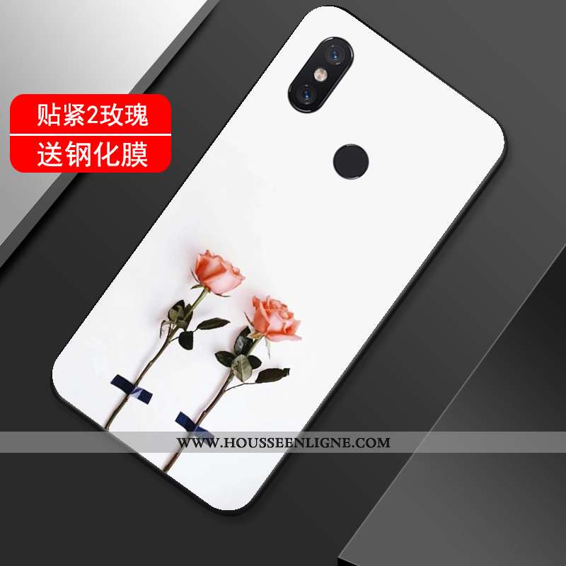 Housse Xiaomi Mi Max 3 Créatif Vintage Incassable Noir Étui Coque Tout Compris
