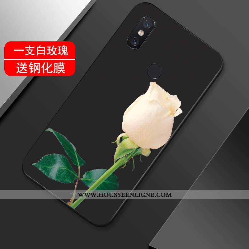 Housse Xiaomi Mi Max 3 Créatif Vintage Incassable Noir Étui Coque Tout Compris