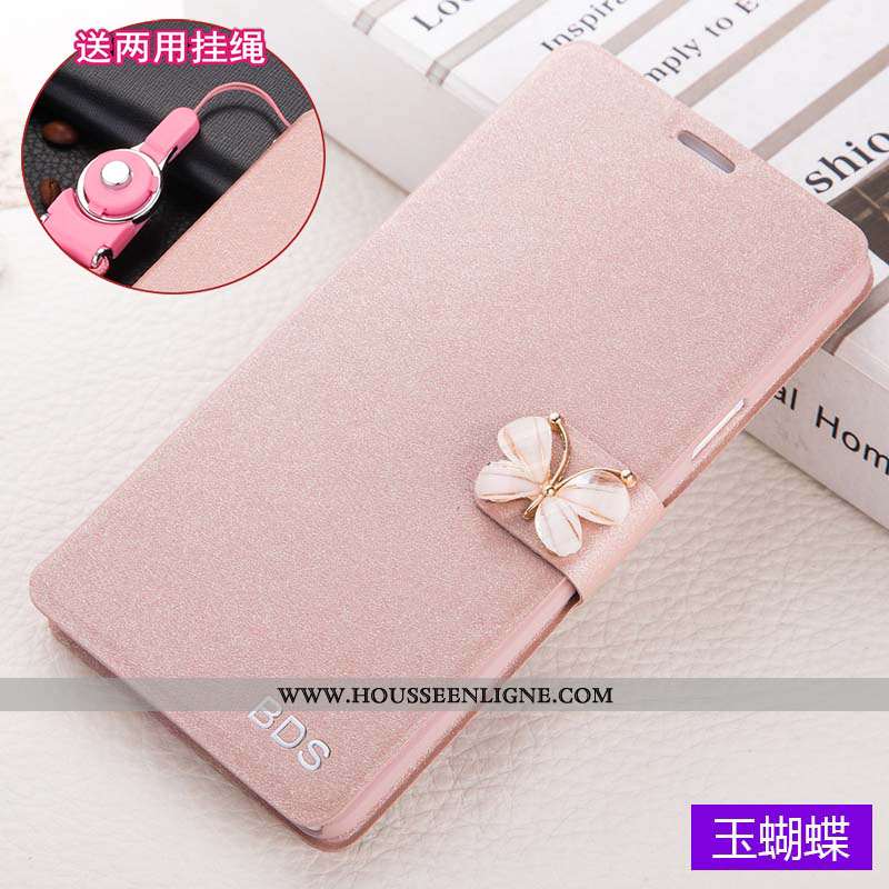 Housse Xiaomi Mi Max 3 Cuir Protection Rouge Étui Téléphone Portable Tout Compris Incassable Rose