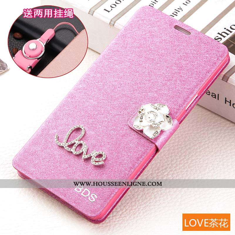 Housse Xiaomi Mi Max 3 Cuir Protection Rouge Étui Téléphone Portable Tout Compris Incassable Rose