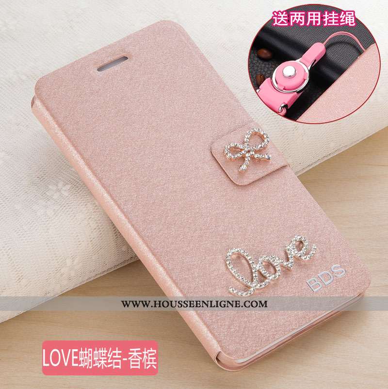 Housse Xiaomi Mi Max 3 Cuir Protection Rouge Étui Téléphone Portable Tout Compris Incassable Rose