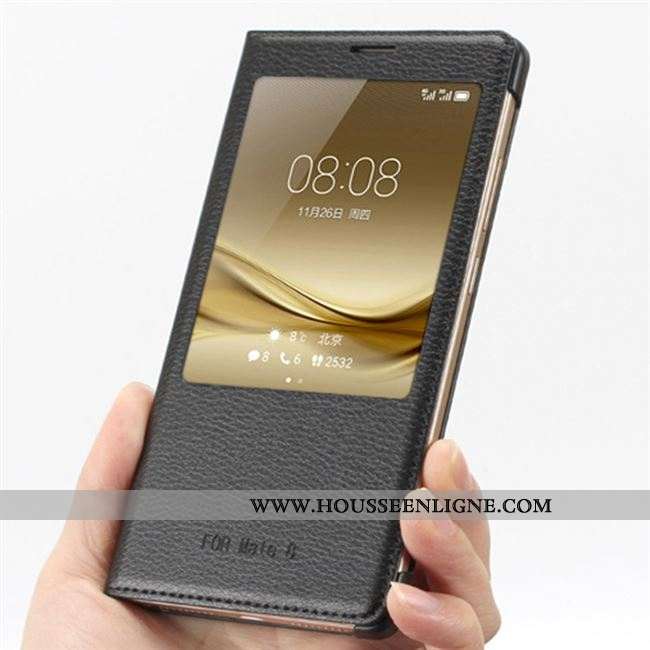 Housse Xiaomi Mi Max 3 Cuir Protection Étui Petit Incassable Coque Dormance Rose