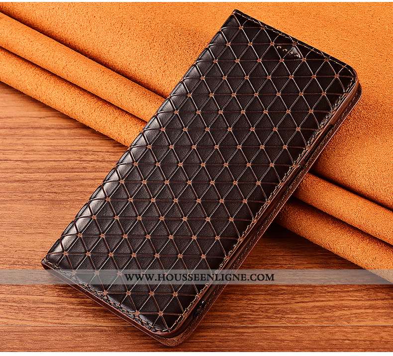 Housse Xiaomi Mi Max 3 Fluide Doux Silicone Incassable Tout Compris Cuir Véritable Marron Protection