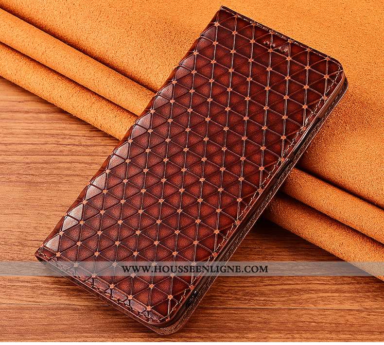 Housse Xiaomi Mi Max 3 Fluide Doux Silicone Incassable Tout Compris Cuir Véritable Marron Protection