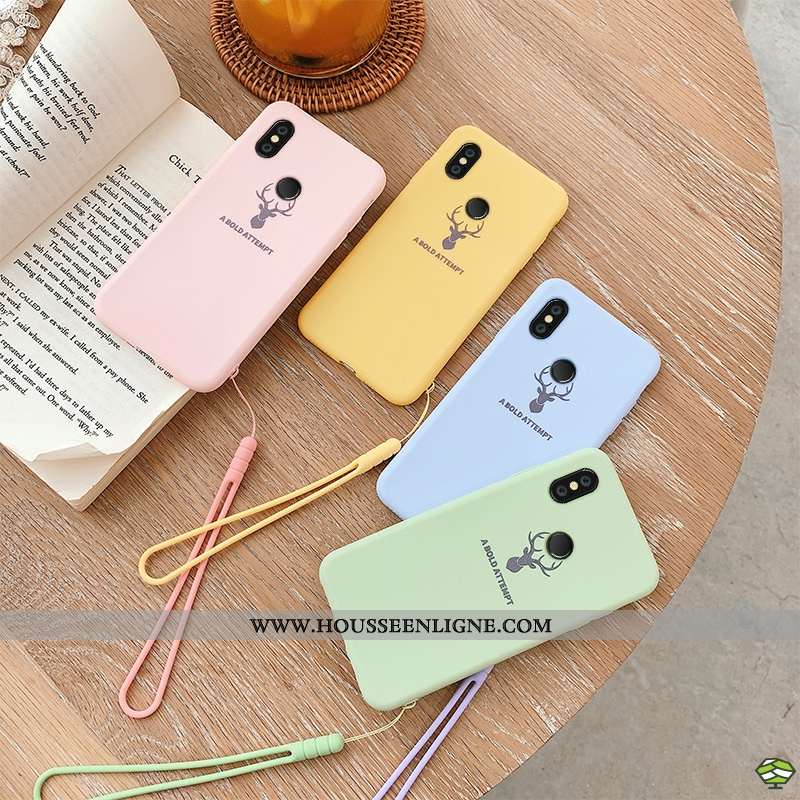 Housse Xiaomi Mi Max 3 Légère Fluide Doux Coque Bulle Ours Silicone Protection Violet
