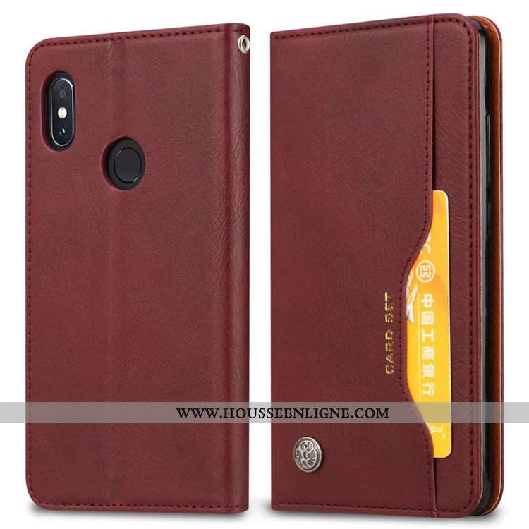 Housse Xiaomi Mi Max 3 Modèle Fleurie Cuir Téléphone Portable Noir Une Agrafe Magnétisme