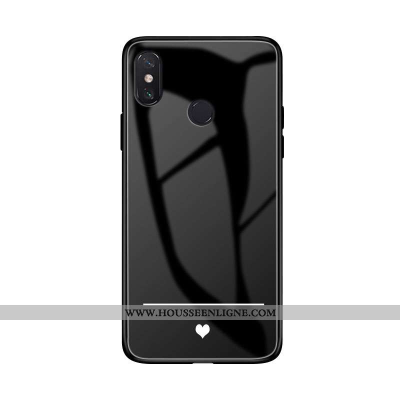 Housse Xiaomi Mi Max 3 Personnalité Créatif Coque Étui Silicone Amour Tout Compris Noir