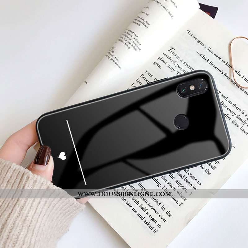 Housse Xiaomi Mi Max 3 Personnalité Créatif Coque Étui Silicone Amour Tout Compris Noir